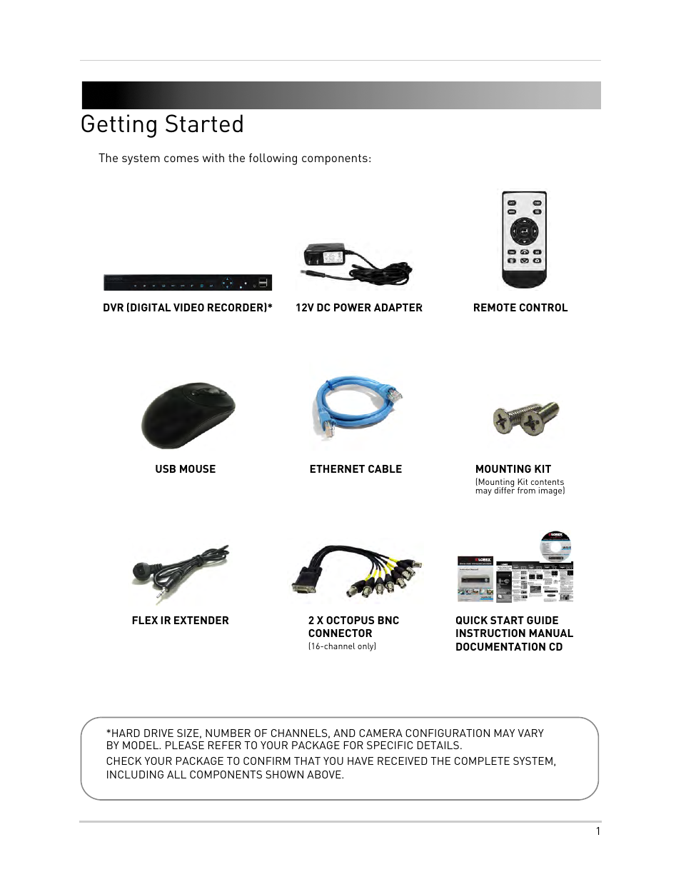 Getting started | LOREX Technology LH330 EDGE2 User Manual | Page 19 / 144