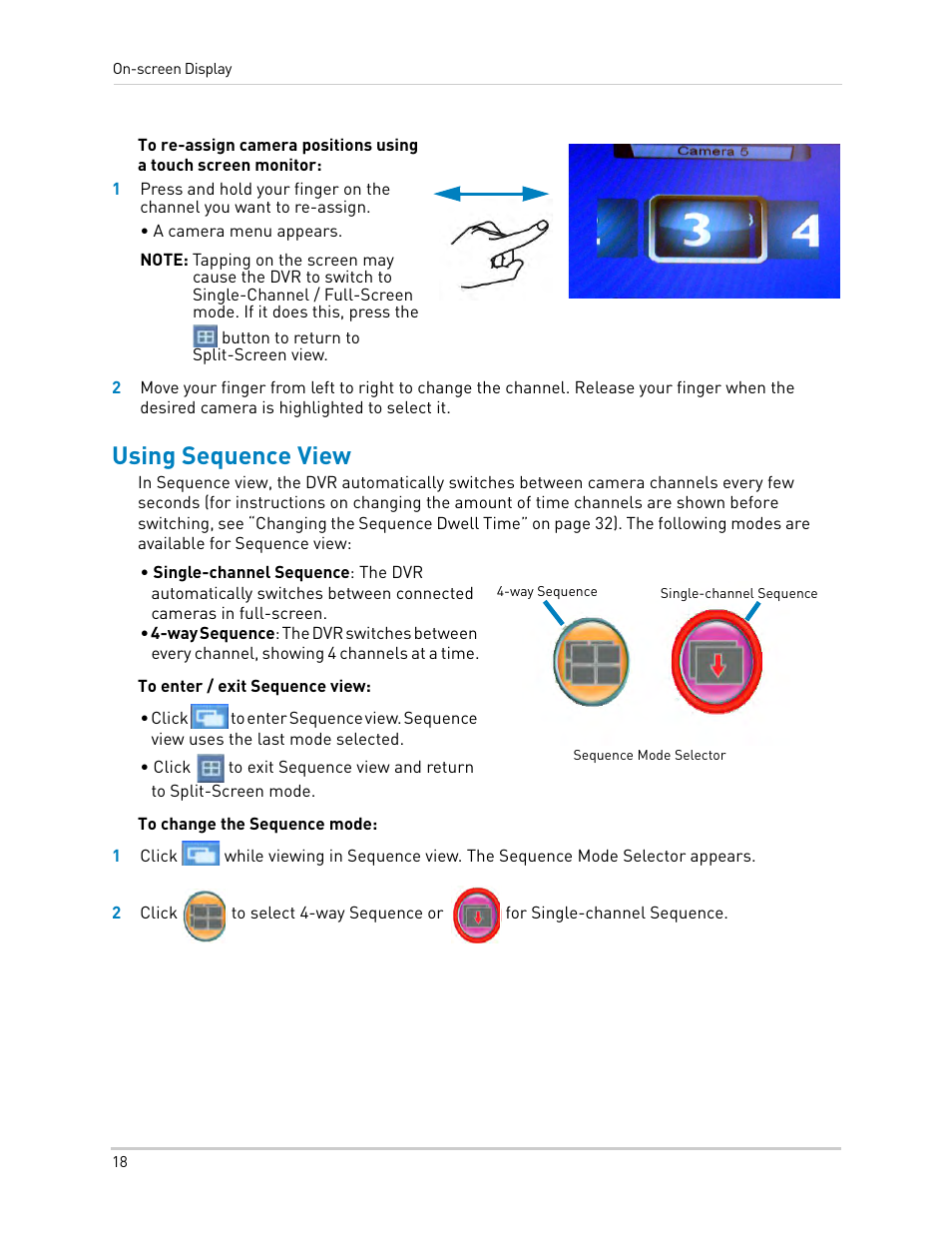 Using sequence view | LOREX Technology LH330 EDGE2 User Manual | Page 36 / 144