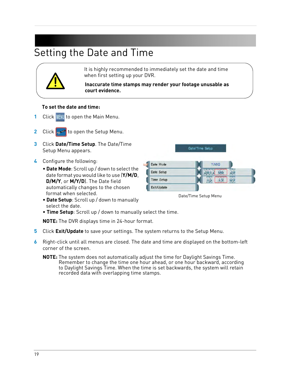 Setting the date and time | LOREX Technology LH330 EDGE2 User Manual | Page 37 / 144
