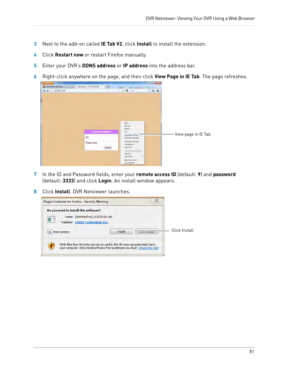LOREX Technology LH330 EDGE2 User Manual | Page 99 / 144