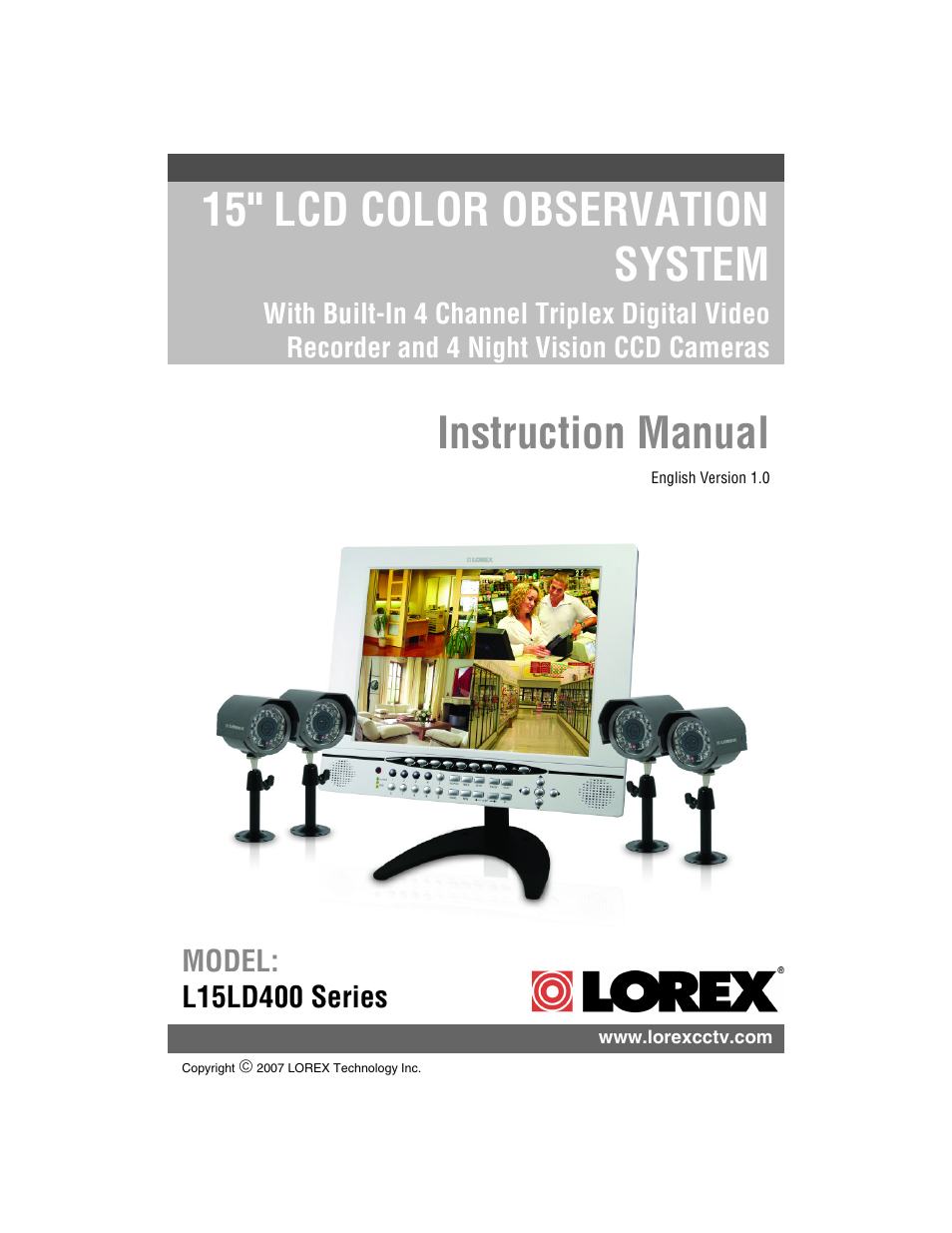 LOREX Technology L15LD400 User Manual | 59 pages