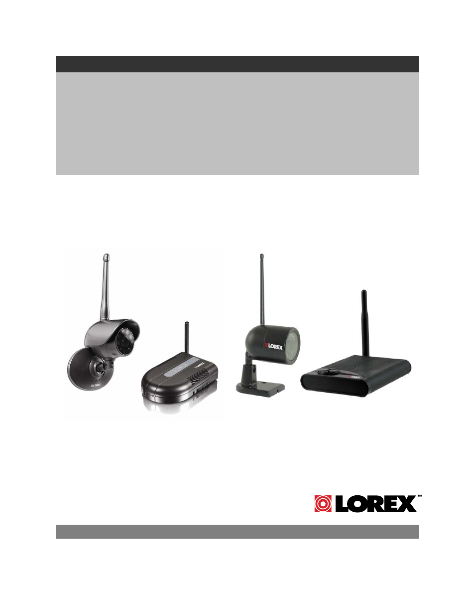 LOREX Technology Color Wireless Surveillance System LW1000 User Manual | 17 pages