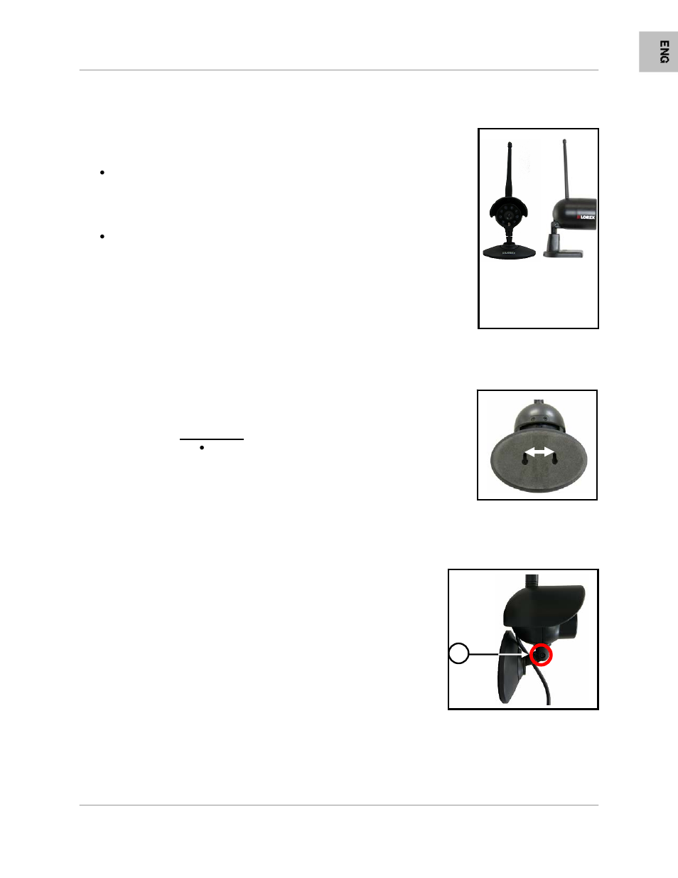 Installing the camera | LOREX Technology Color Wireless Surveillance System LW1000 User Manual | Page 11 / 17