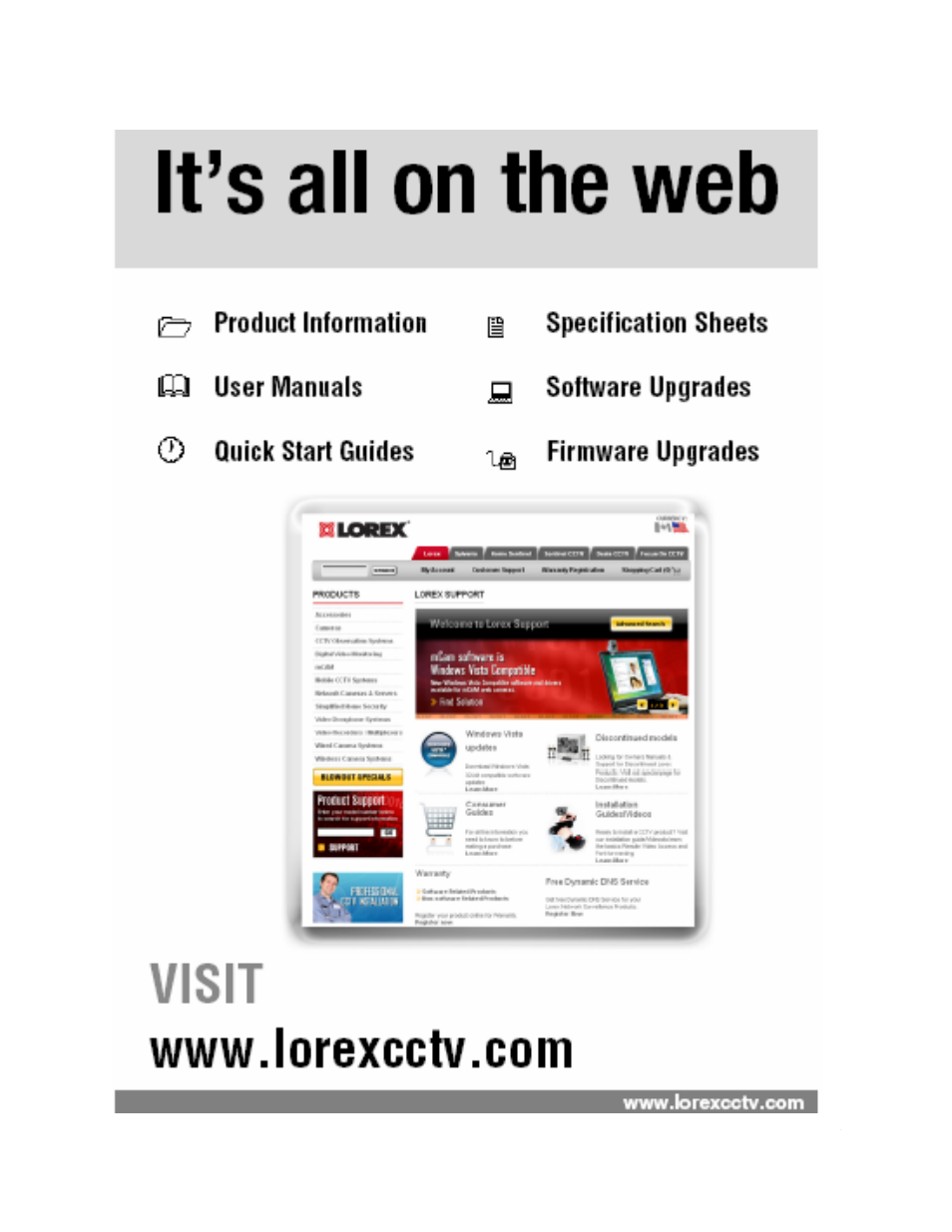 LOREX Technology Color Wireless Surveillance System LW1000 User Manual | Page 17 / 17