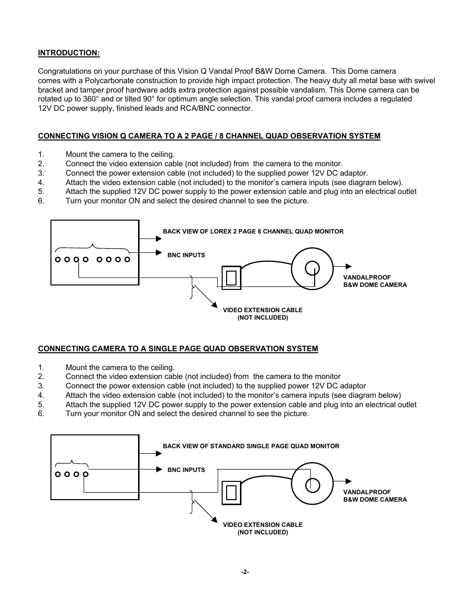 LOREX Technology VQ1032 User Manual | Page 3 / 4