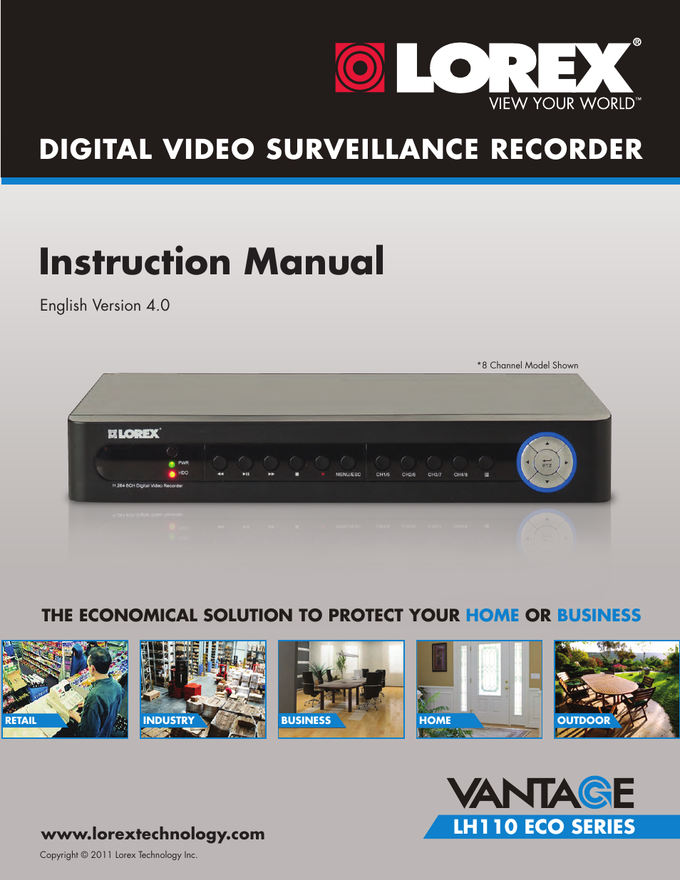 LOREX Technology Lorex Digital Video Surveillance Recorder lh1 10 User Manual | 168 pages