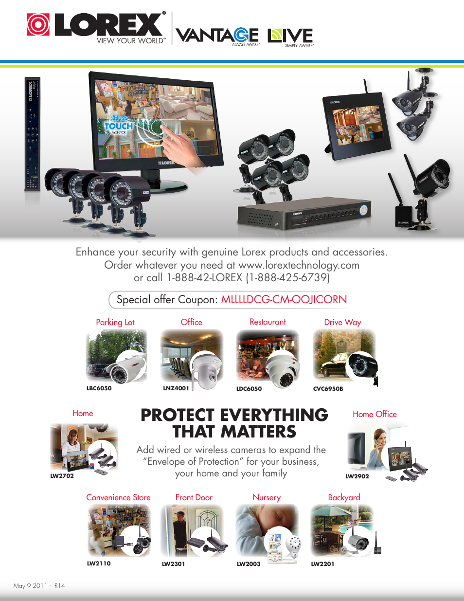 Protect everything that matters | LOREX Technology Lorex Digital Video Surveillance Recorder lh1 10 User Manual | Page 168 / 168
