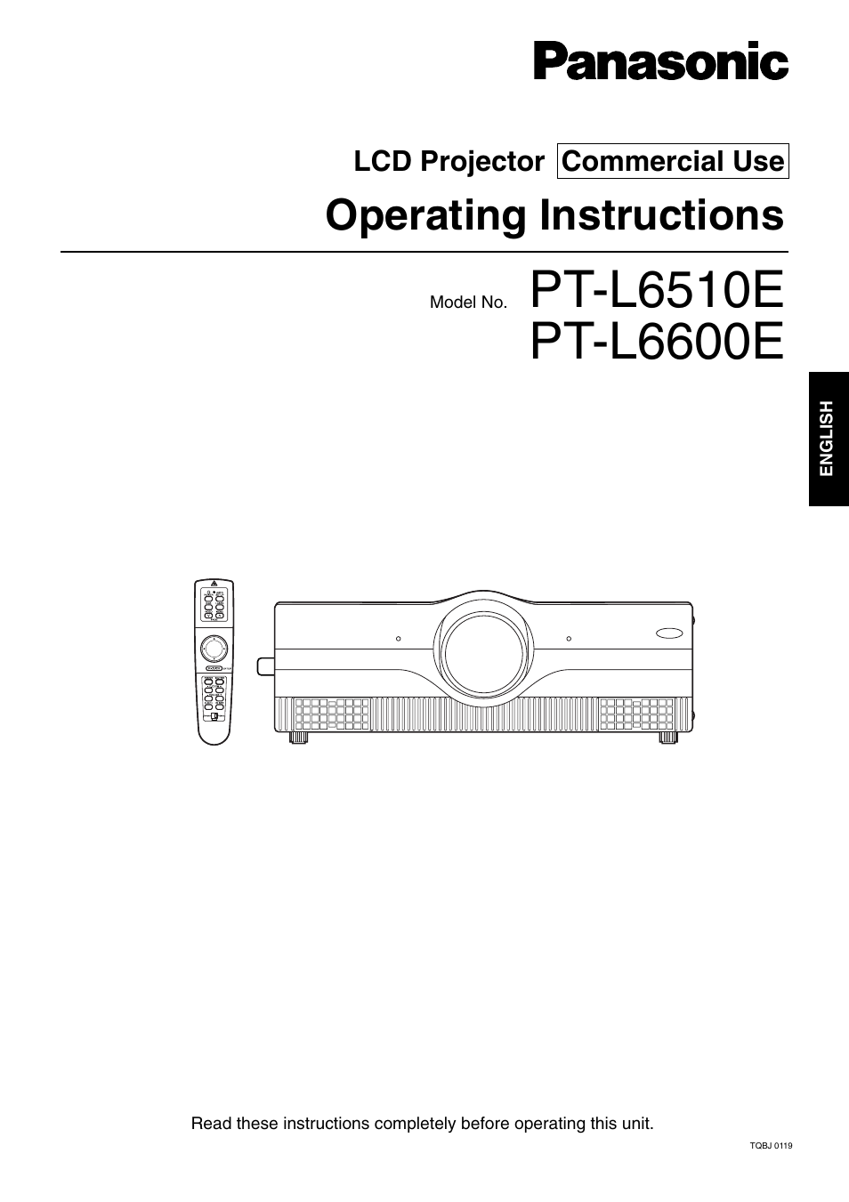 Luce PT-L6510E User Manual | 50 pages
