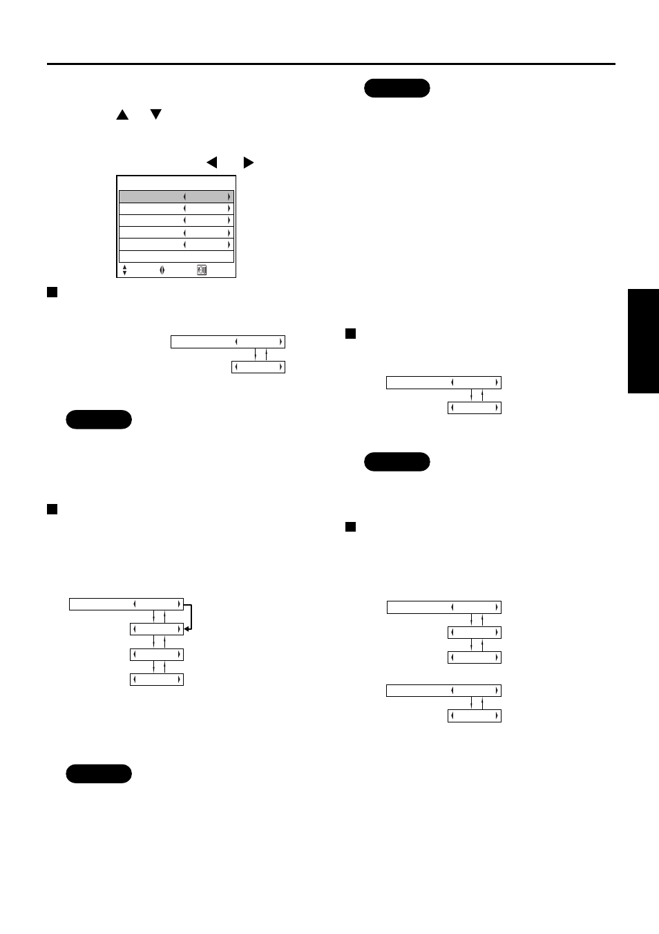 Option 2 settings, Lamp select, Lamp power | Lamp runtime, Setting function 1 [func 1 | Luce PT-L6510E User Manual | Page 35 / 50