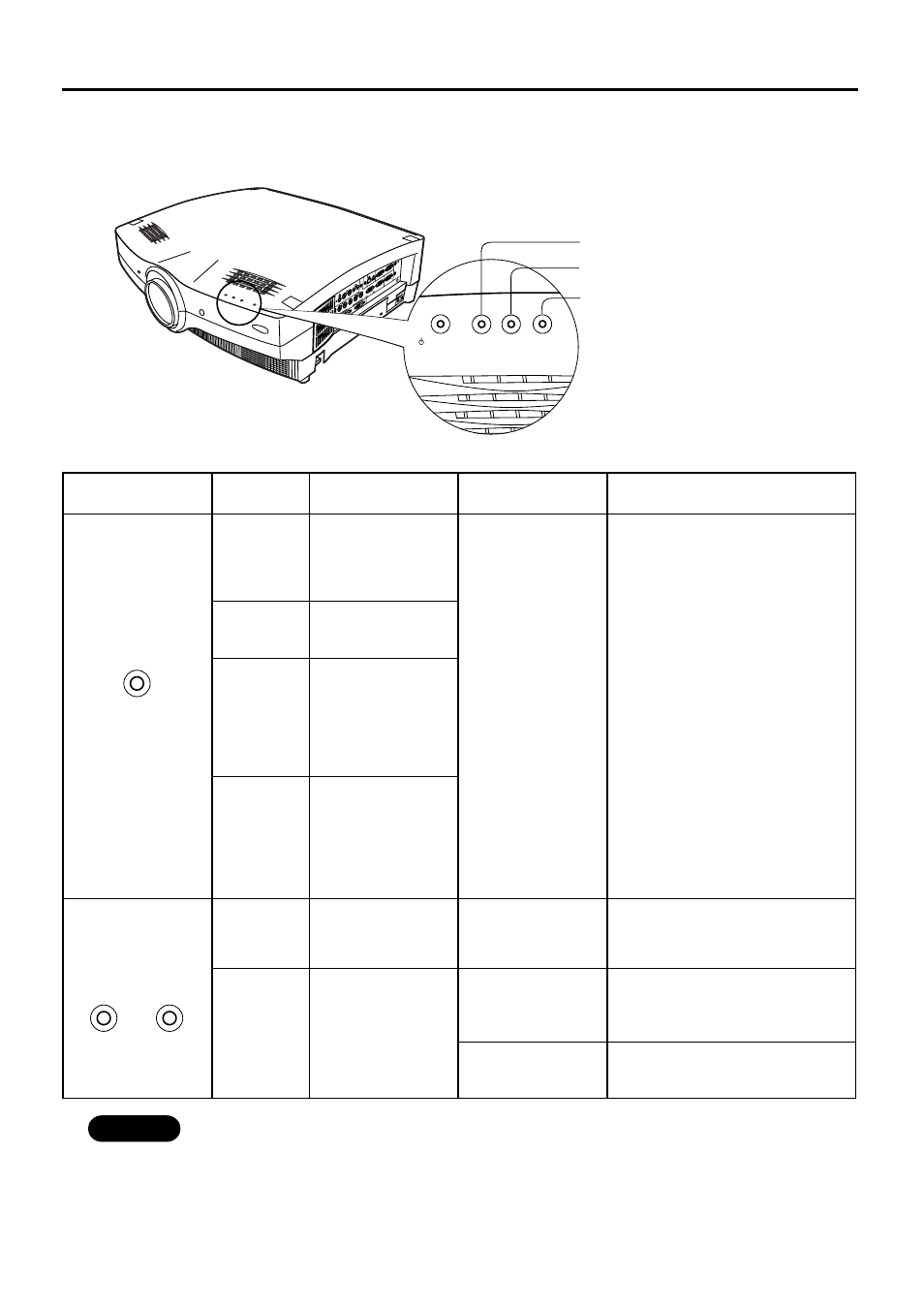 Indication of lamp monitor | Luce PT-L6510E User Manual | Page 40 / 50