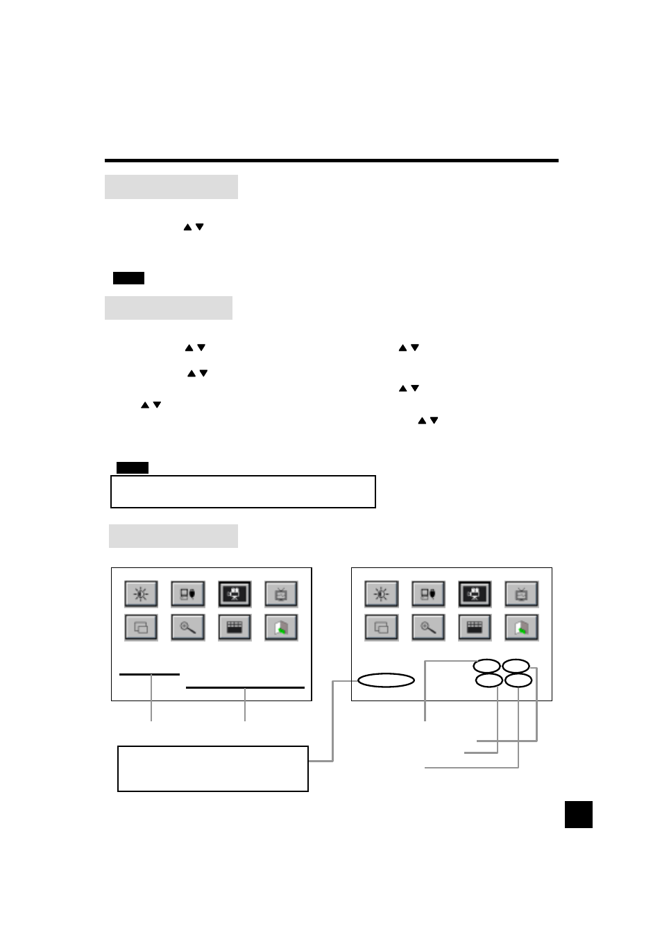 Basic osd usage, Main menu screen sub menu screen, Status infomation | Luce LCTV-2201A User Manual | Page 13 / 23