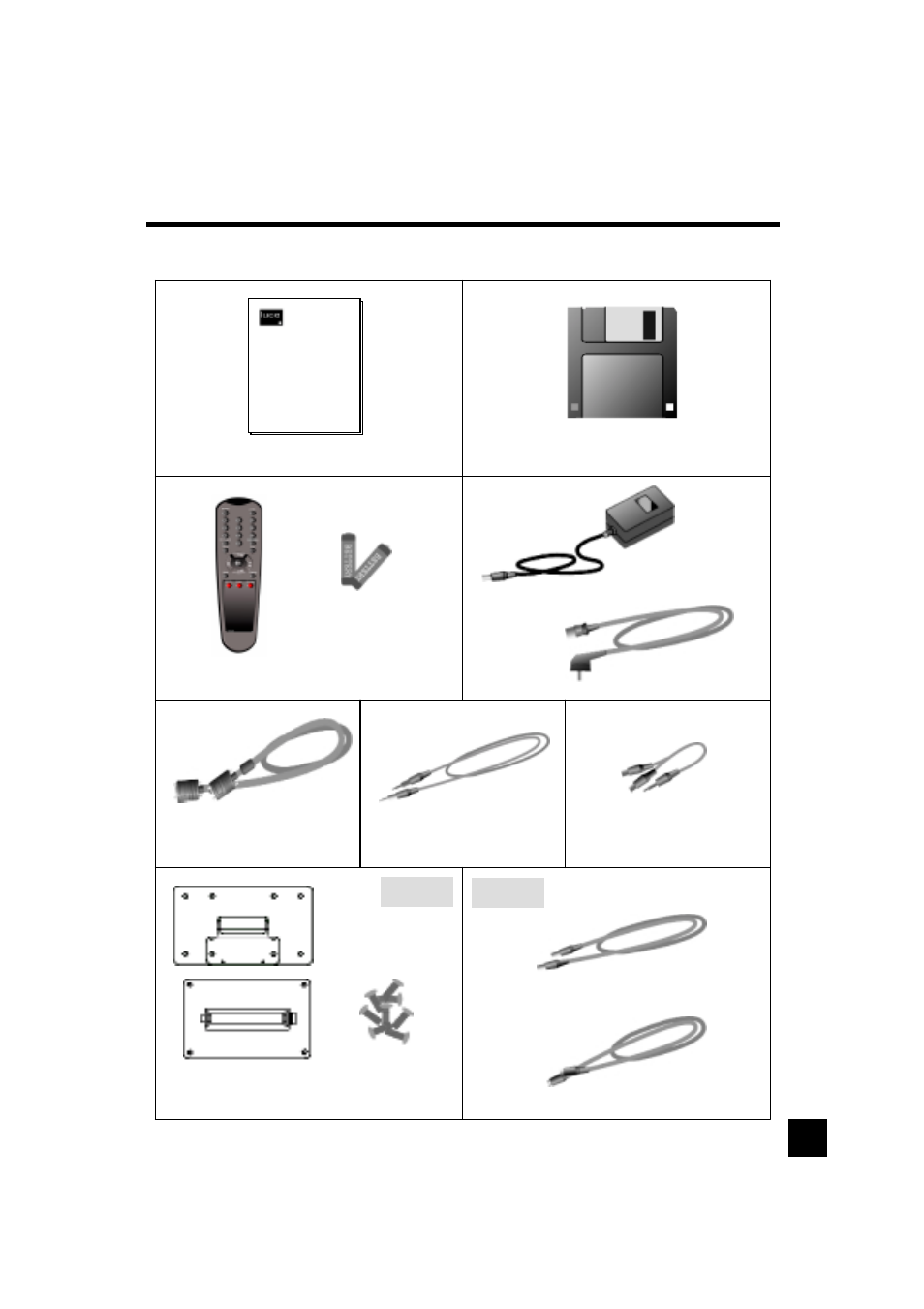 Supplied accessories | Luce LCTV-2201A User Manual | Page 5 / 23