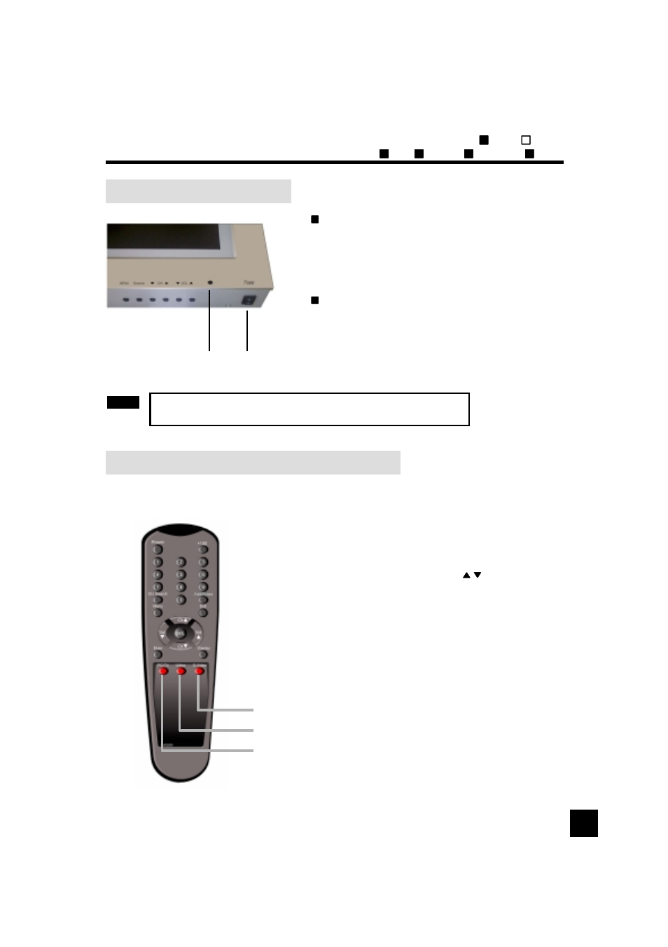 Basic operation, Power on / off / standby 1, Switching pc / tv / video / s-video mode 1 | Luce LCTV-2201A User Manual | Page 9 / 23