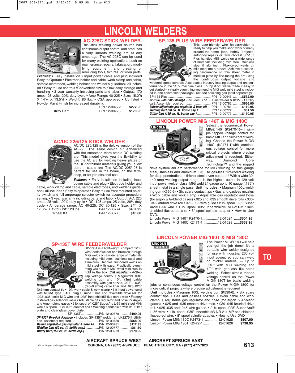 Lincoln POWER MIG 140T User Manual | 1 page