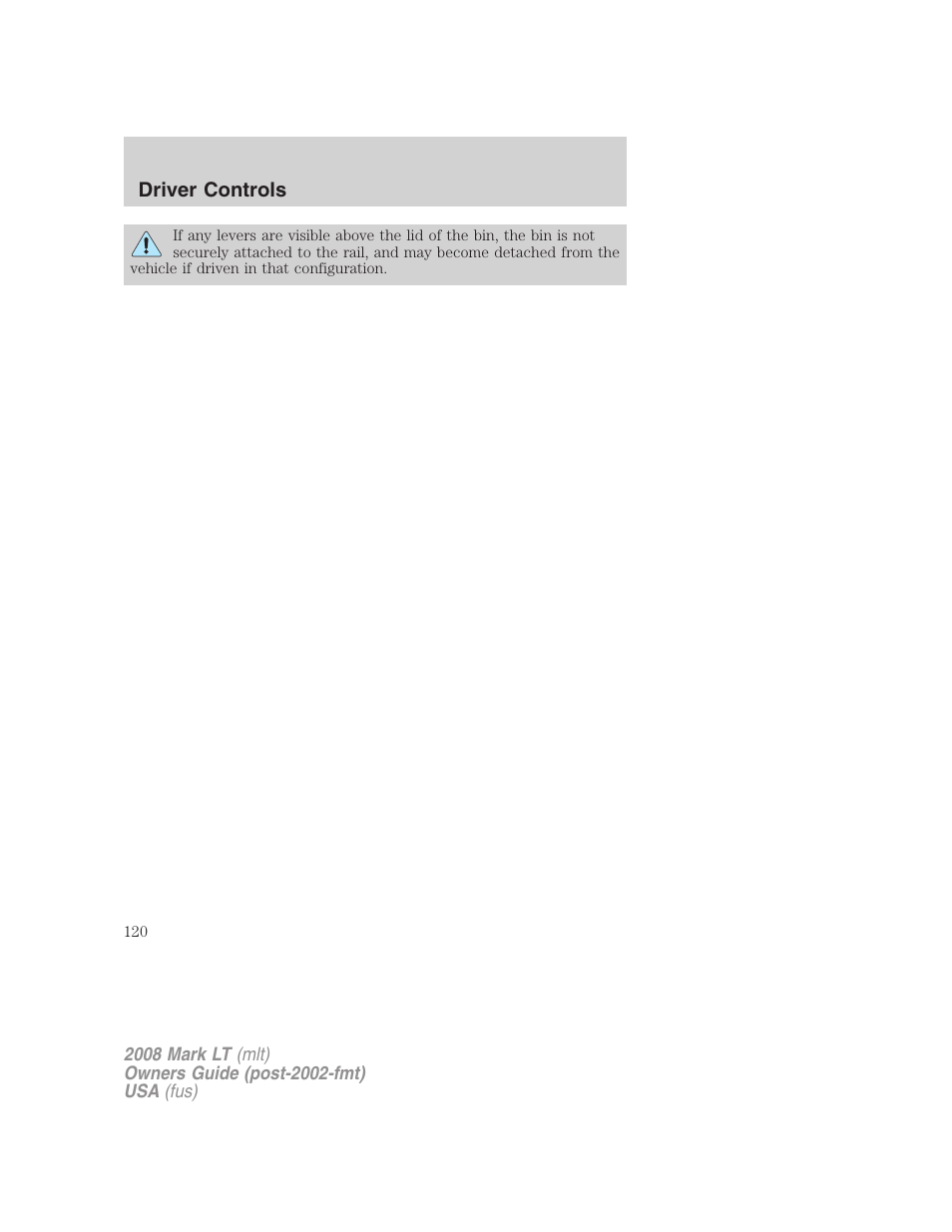Lincoln 2008 Mark LT User Manual | Page 120 / 328