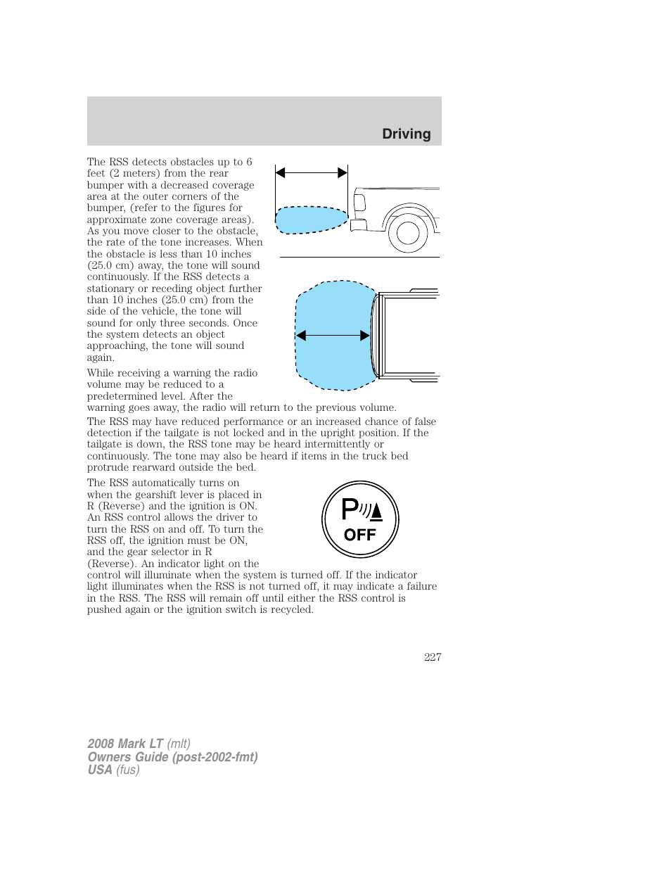 Driving | Lincoln 2008 Mark LT User Manual | Page 227 / 328