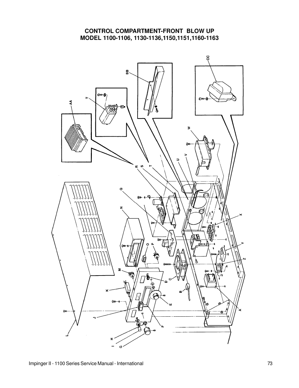 Lincoln Impinger Conveyor Ovens 1100 Series User Manual | Page 73 / 92