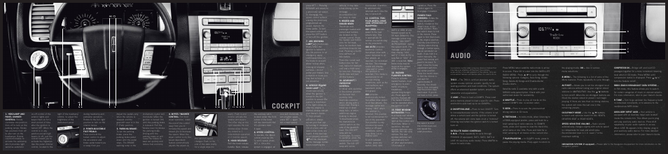 Cockpit, Audio | Lincoln Navigator 2008 User Manual | Page 2 / 2