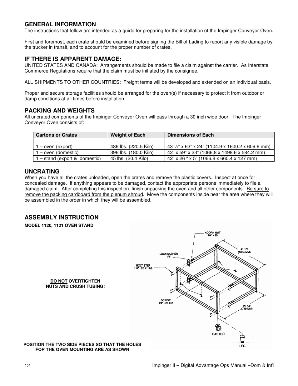 Lincoln Series 1100 User Manual | Page 12 / 24