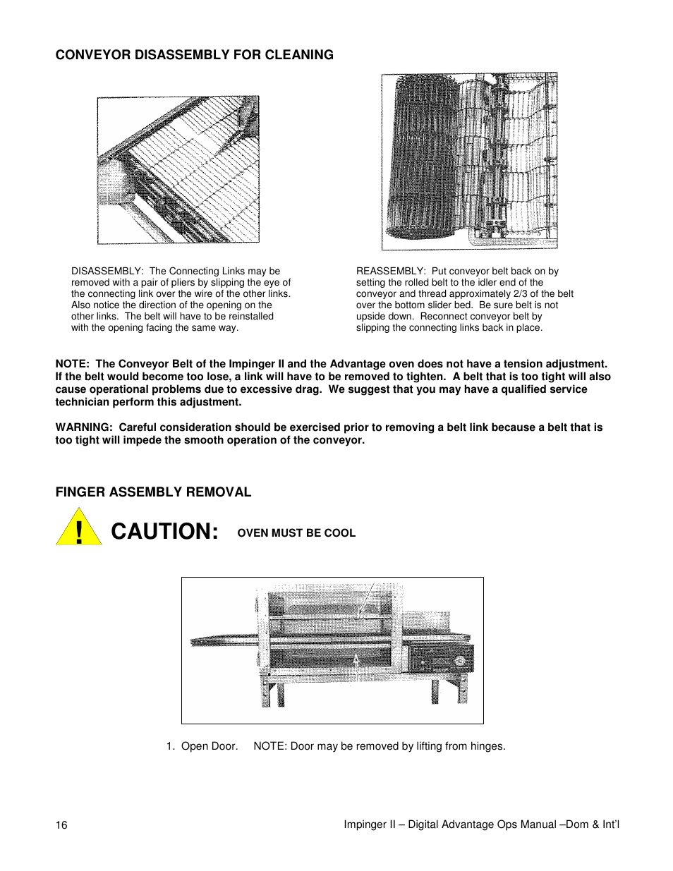 Caution | Lincoln Series 1100 User Manual | Page 16 / 24