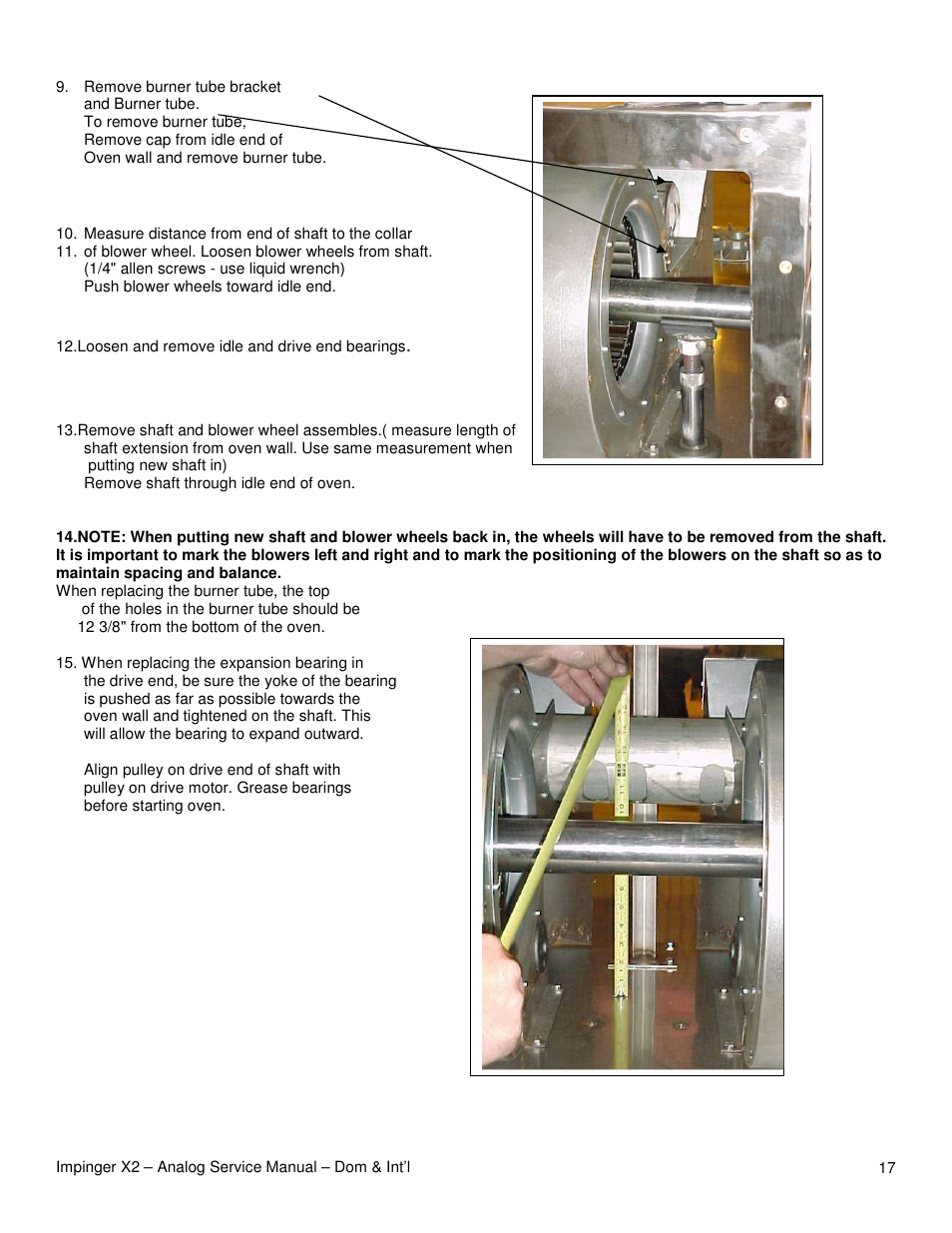 Lincoln Impinger X2 Ovens with Push Button Controls 3240-2 User Manual | Page 17 / 40