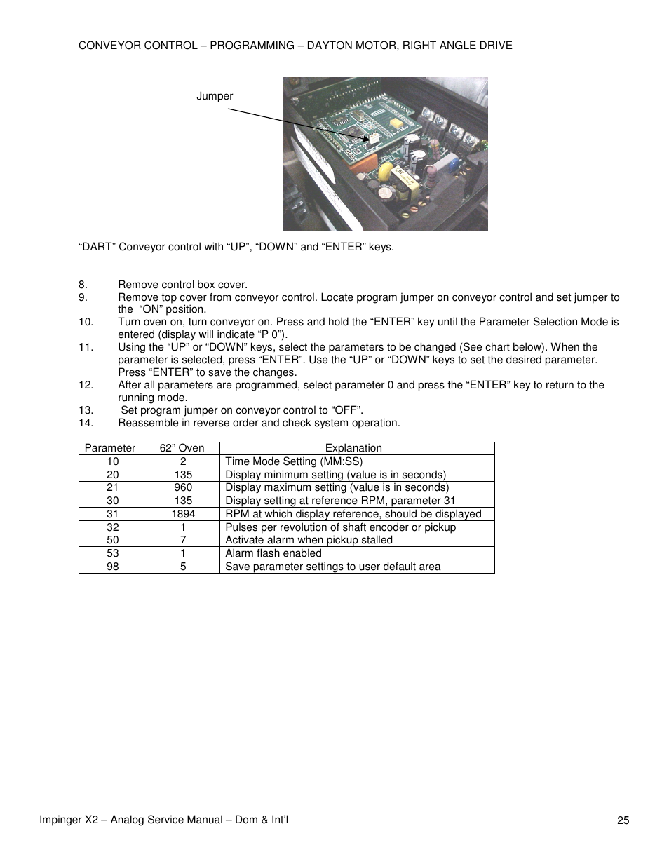 Lincoln Impinger X2 Ovens with Push Button Controls 3240-2 User Manual | Page 25 / 40