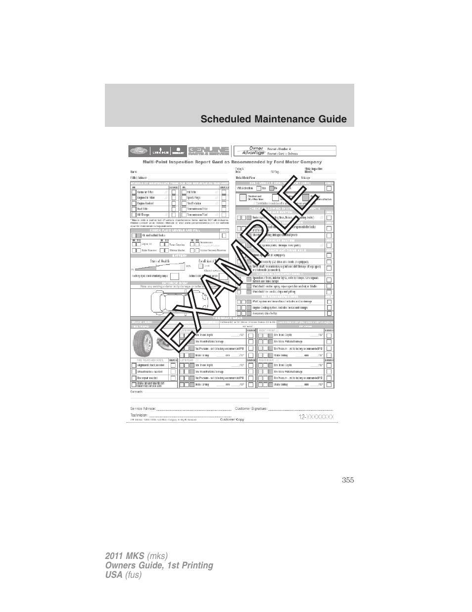 Lincoln 2011 MKS User Manual | Page 355 / 377