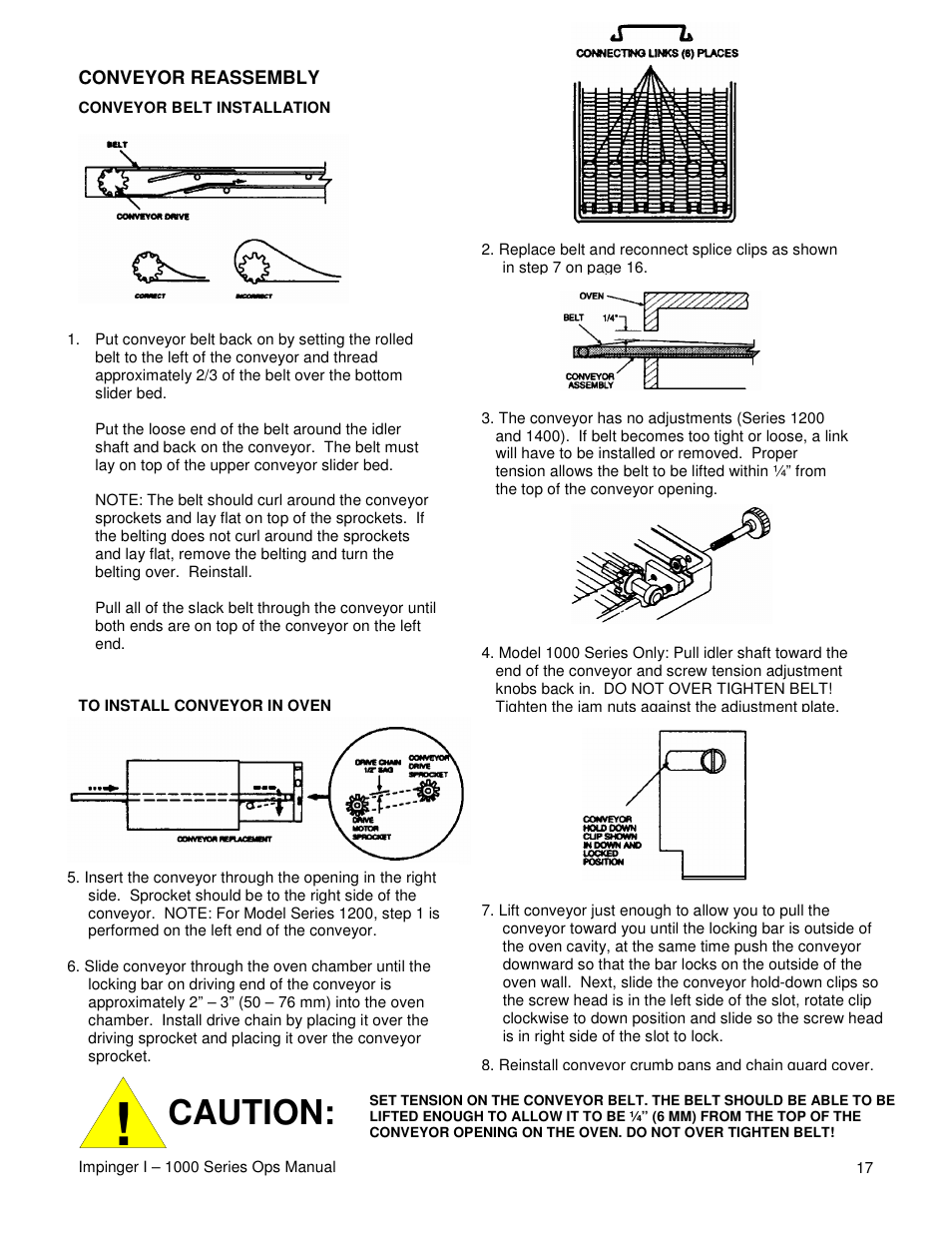 Caution | Lincoln IMPINGER 1200 User Manual | Page 17 / 20