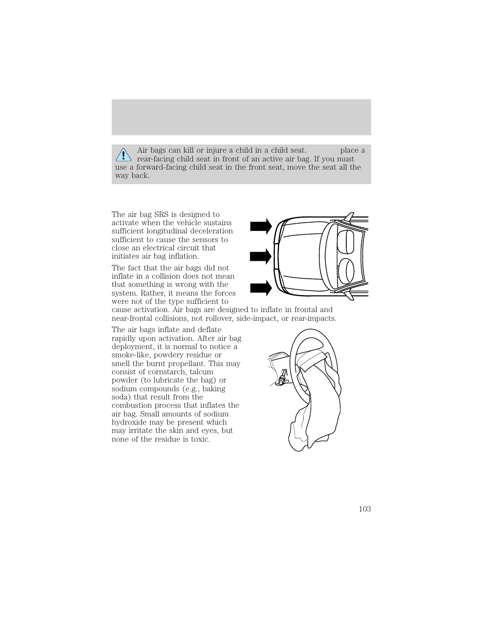 Seating and safety restraints | Lincoln 1999 Continental User Manual | Page 103 / 208