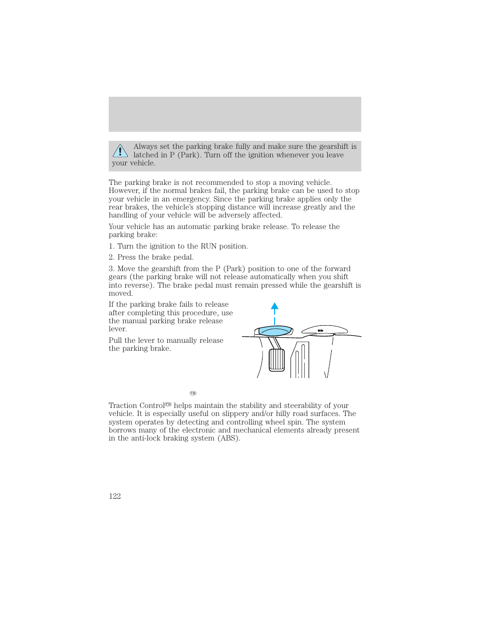 Driving | Lincoln 1999 Continental User Manual | Page 122 / 208