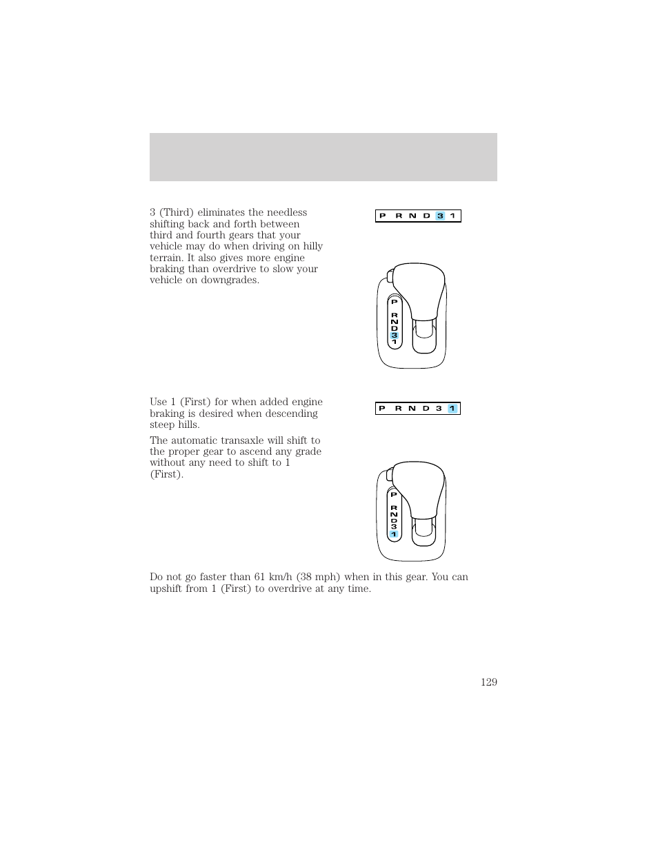 Driving | Lincoln 1999 Continental User Manual | Page 129 / 208