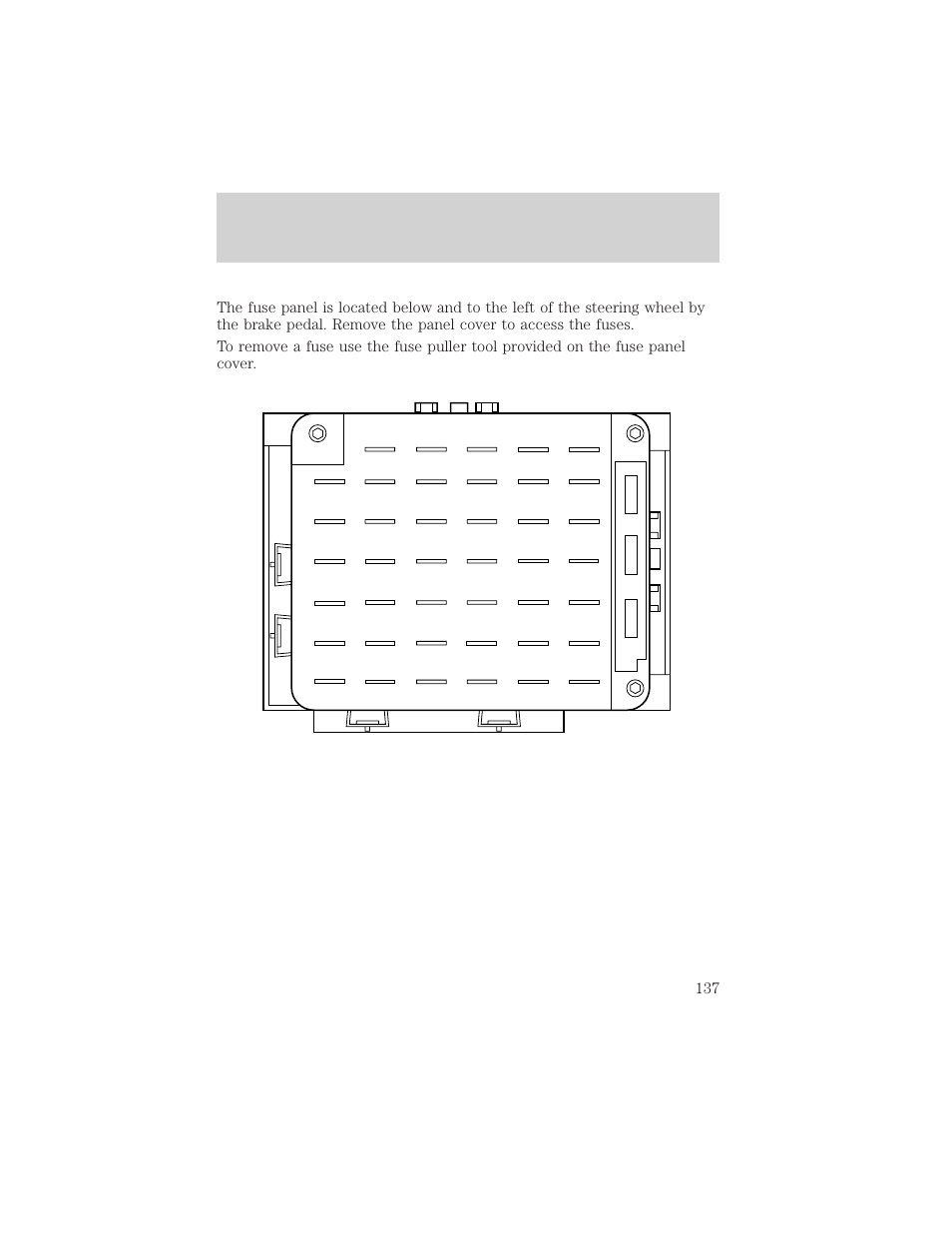 Roadside emergencies | Lincoln 1999 Continental User Manual | Page 137 / 208