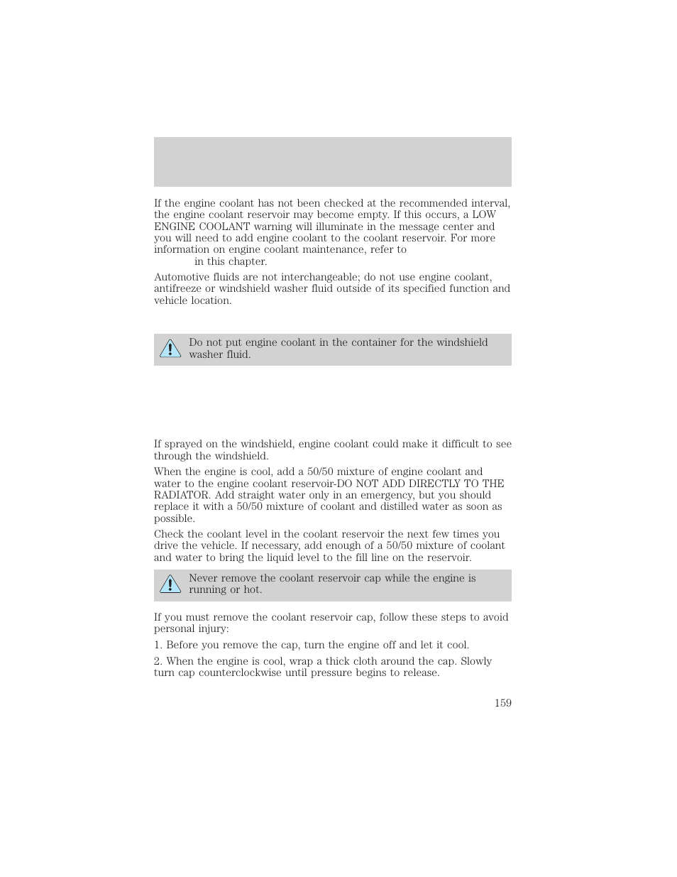 Maintenance and care | Lincoln 1999 Continental User Manual | Page 159 / 208