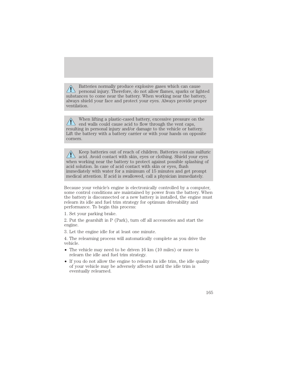 Maintenance and care | Lincoln 1999 Continental User Manual | Page 165 / 208