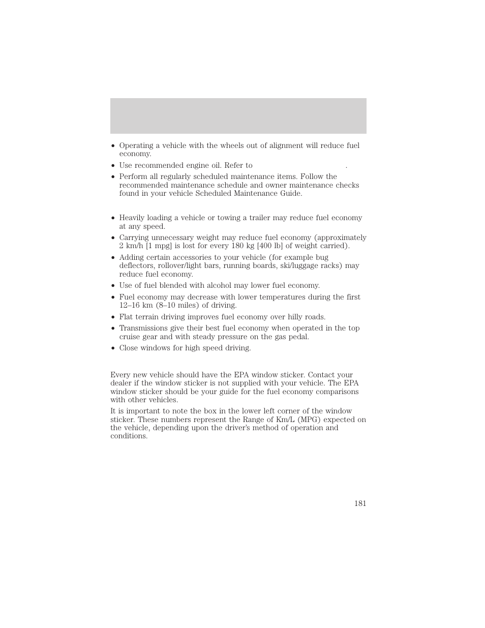 Maintenance and care | Lincoln 1999 Continental User Manual | Page 181 / 208