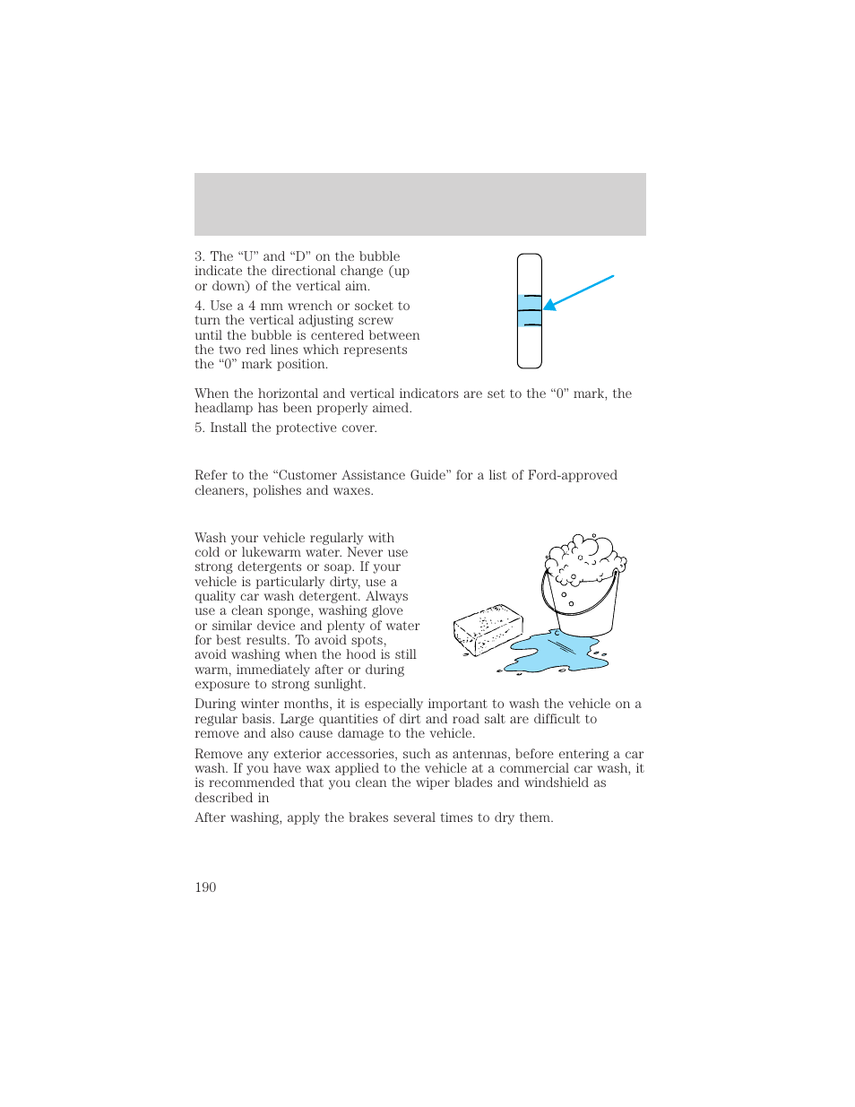 Maintenance and care | Lincoln 1999 Continental User Manual | Page 190 / 208