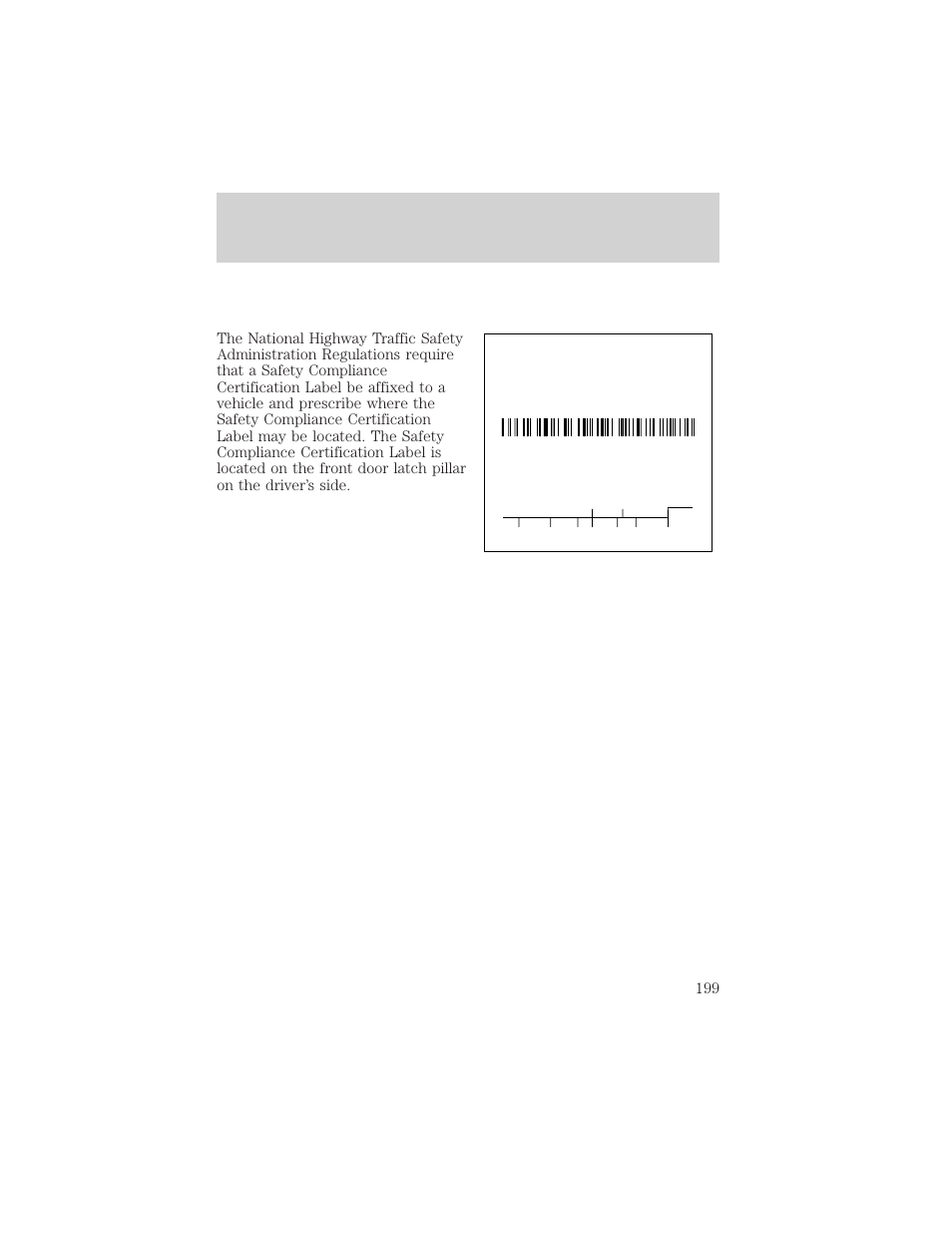 Capacities and specifications, Mfd. by ford motor co. in u.s.a | Lincoln 1999 Continental User Manual | Page 199 / 208