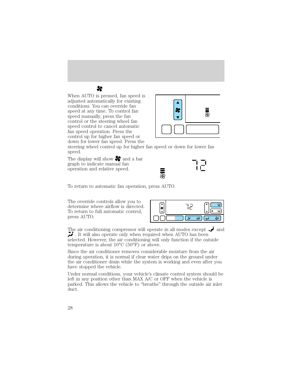 Auto, Controls and features | Lincoln 1999 Continental User Manual | Page 28 / 208