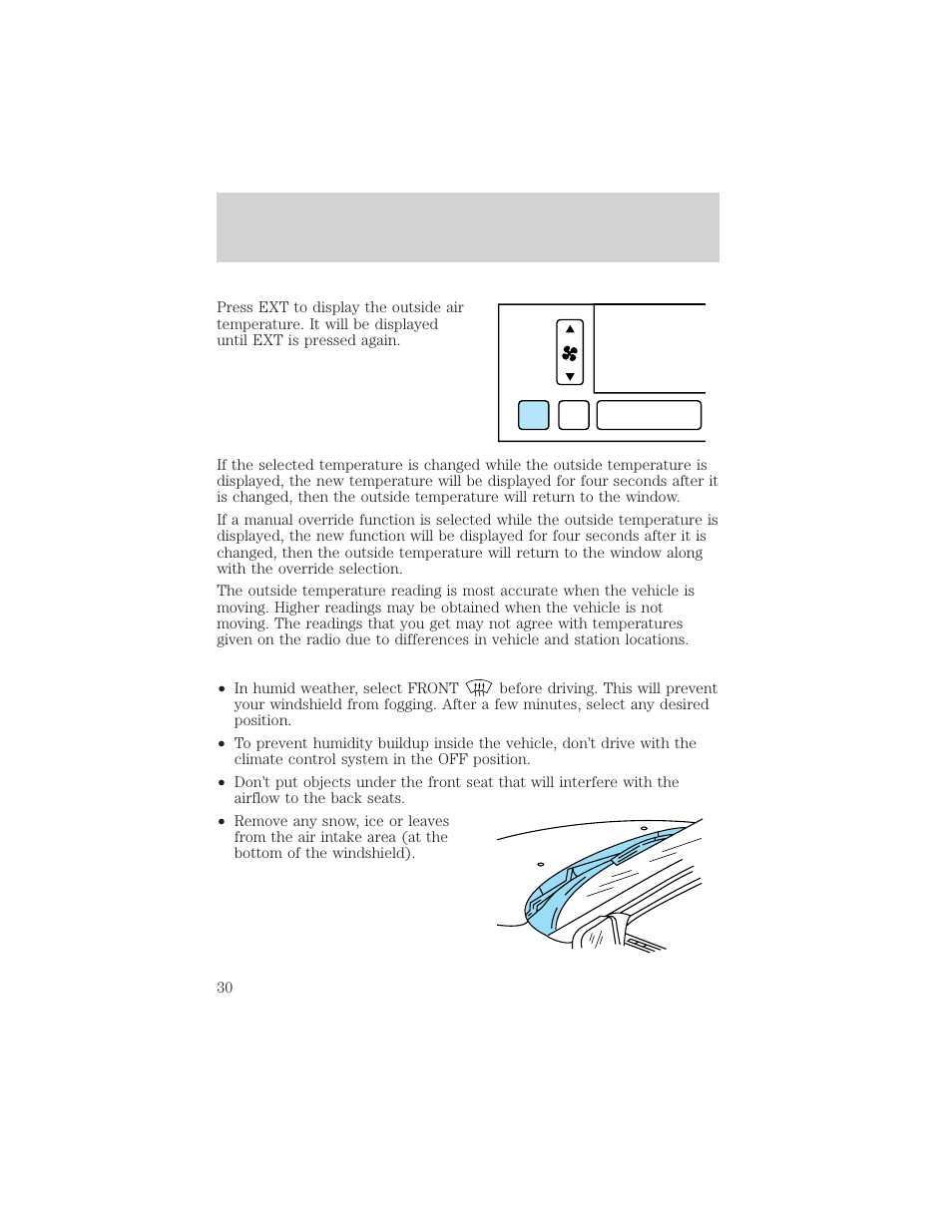 Controls and features | Lincoln 1999 Continental User Manual | Page 30 / 208