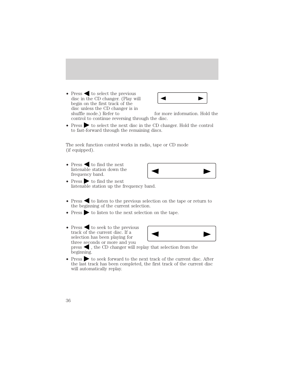 Controls and features | Lincoln 1999 Continental User Manual | Page 36 / 208