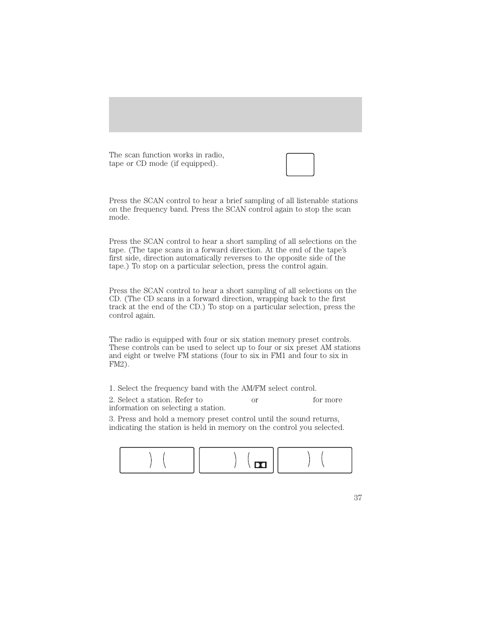 Controls and features | Lincoln 1999 Continental User Manual | Page 37 / 208