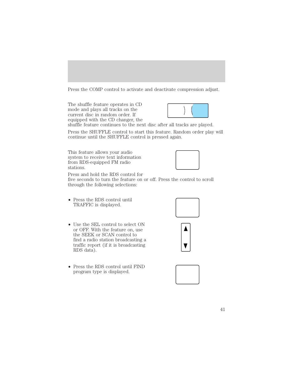 Controls and features | Lincoln 1999 Continental User Manual | Page 41 / 208