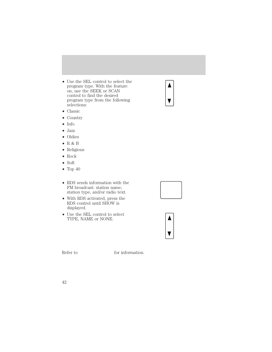 Controls and features | Lincoln 1999 Continental User Manual | Page 42 / 208