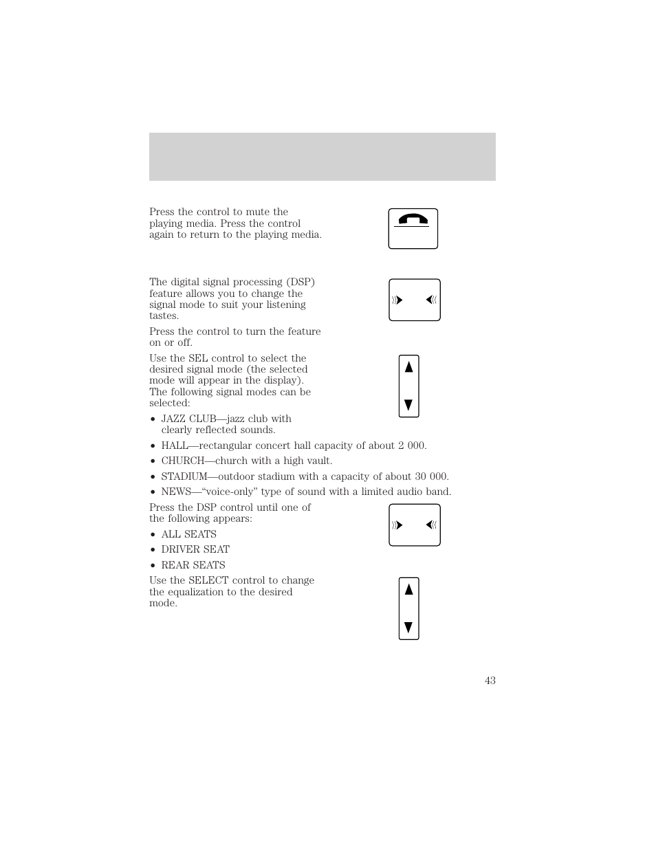 Controls and features | Lincoln 1999 Continental User Manual | Page 43 / 208