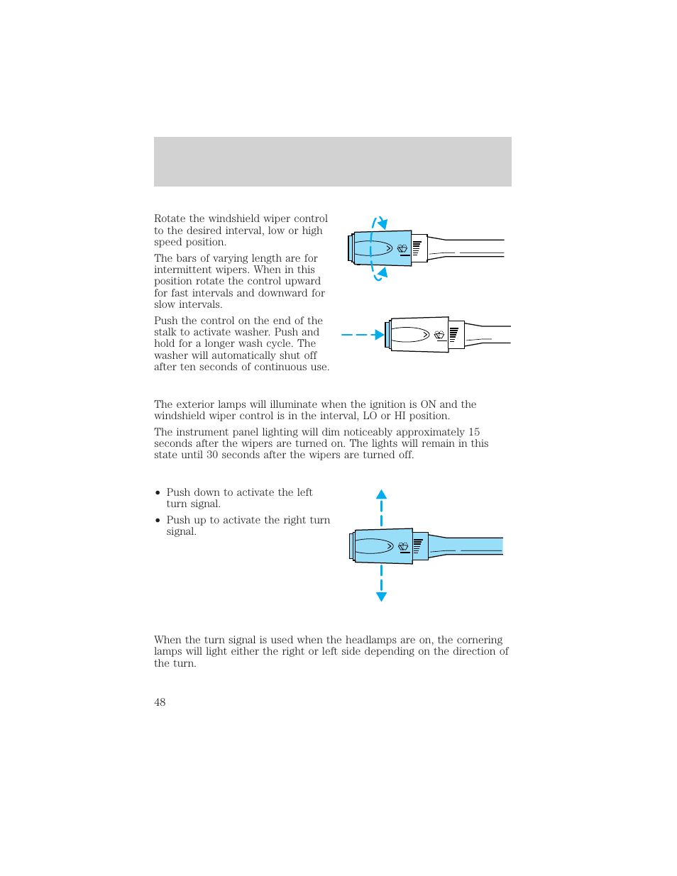 Controls and features | Lincoln 1999 Continental User Manual | Page 48 / 208