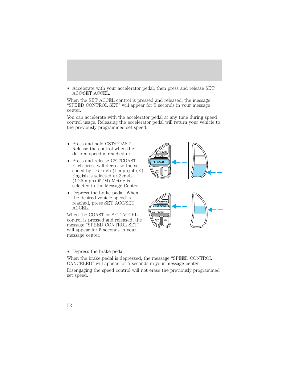 Controls and features | Lincoln 1999 Continental User Manual | Page 52 / 208