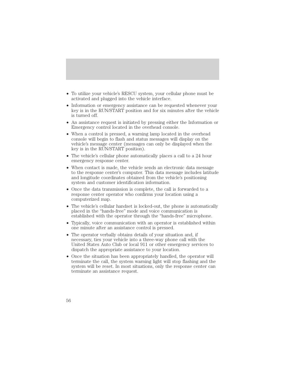 Controls and features | Lincoln 1999 Continental User Manual | Page 56 / 208