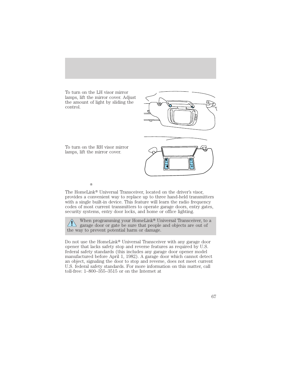 Controls and features | Lincoln 1999 Continental User Manual | Page 67 / 208