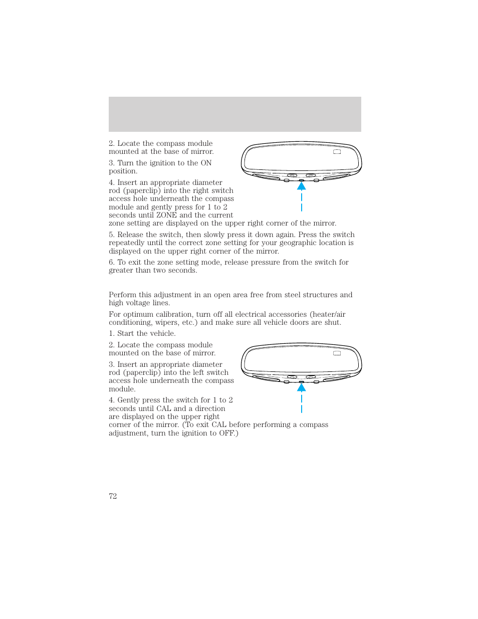 Controls and features | Lincoln 1999 Continental User Manual | Page 72 / 208