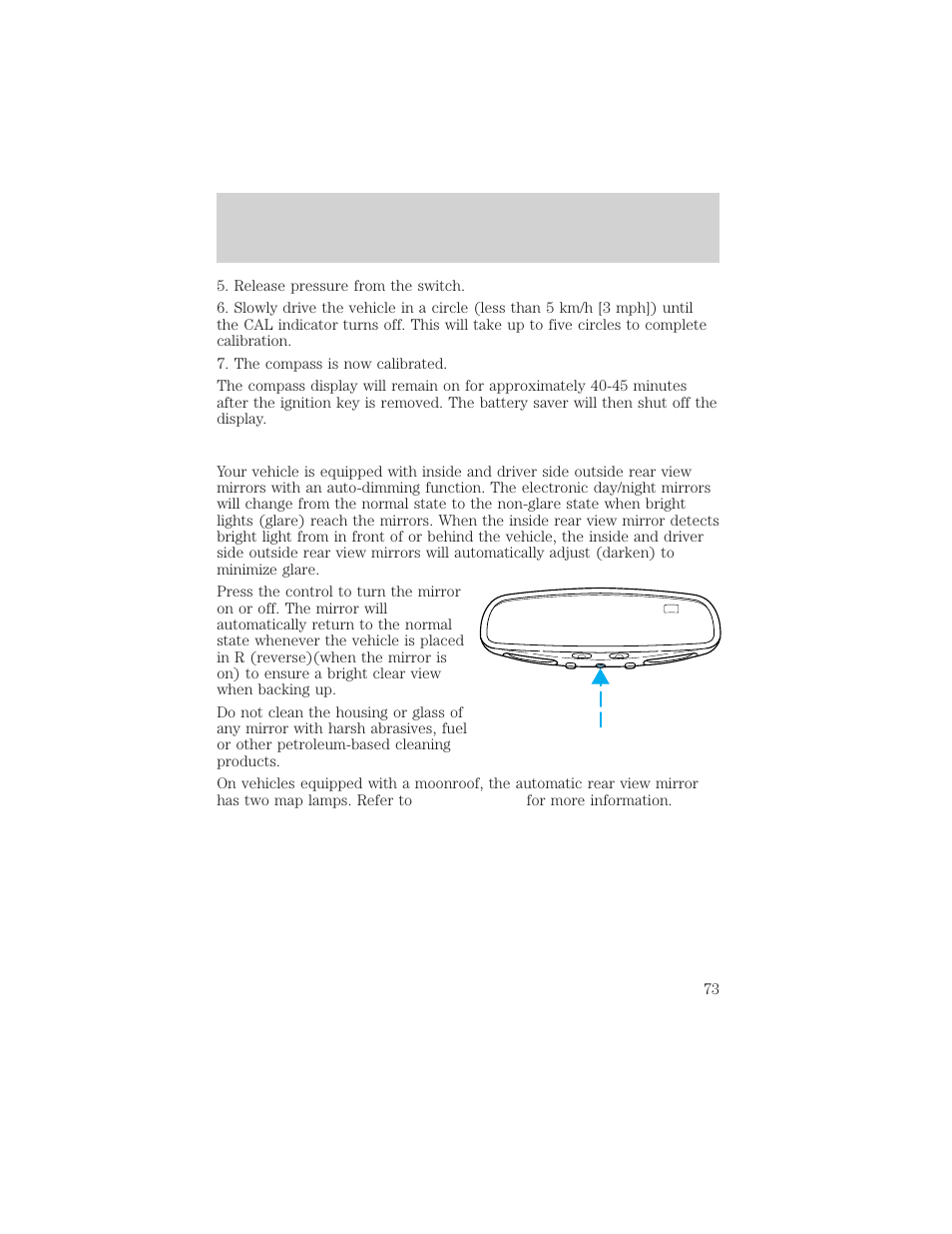 Controls and features | Lincoln 1999 Continental User Manual | Page 73 / 208